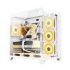 OEM Manufacturer Custom White ATX Computer Case Cases Towers RGB Gamer PC Cabinet Chassis Desktop Casing Gaming PC Case