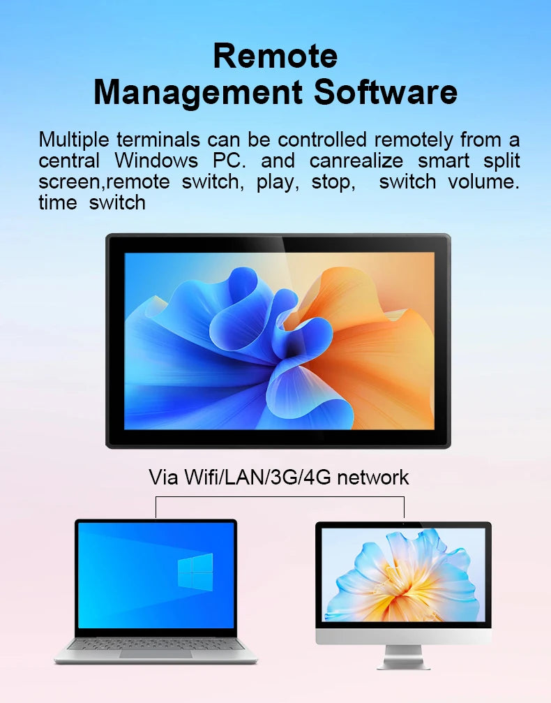 15.6 Inch IPS 1920*1080FHD VESA Android System 2GB 32GB All in One  PC Industrial Touch Panel Monitor Display USB3.0 RJ45