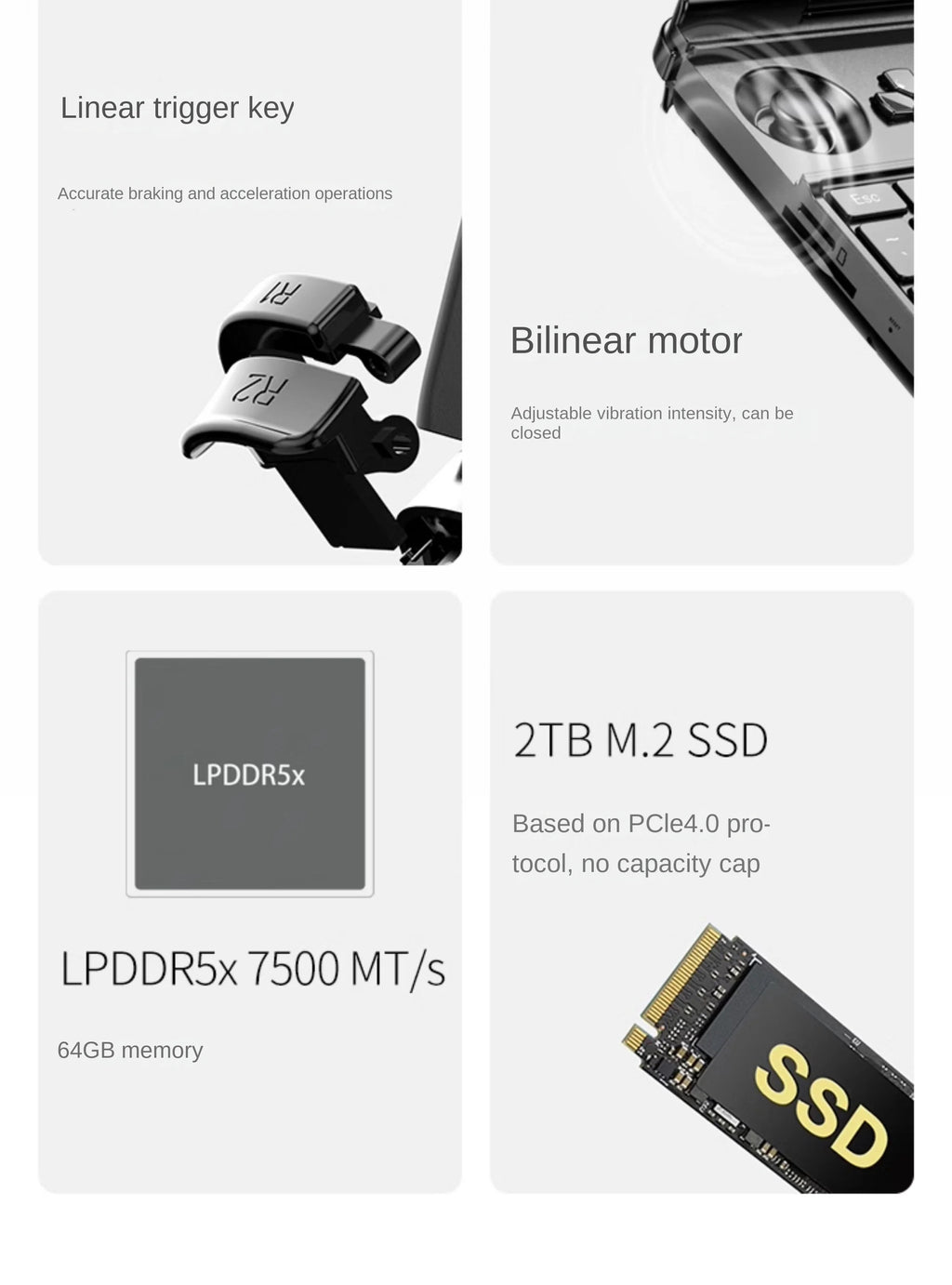 2025 New GPD Winmax2 High-Performance Handheld Mini Portable Computer AMDAI9hx370U Handheld Steam Game Console Mini Laptop