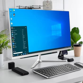24" Core All-in-One PC Intel I5 5200u Monoblock Computadora 8GB RAM 256GB SSD OEM AIO Computer All in One PC With UPS Battery