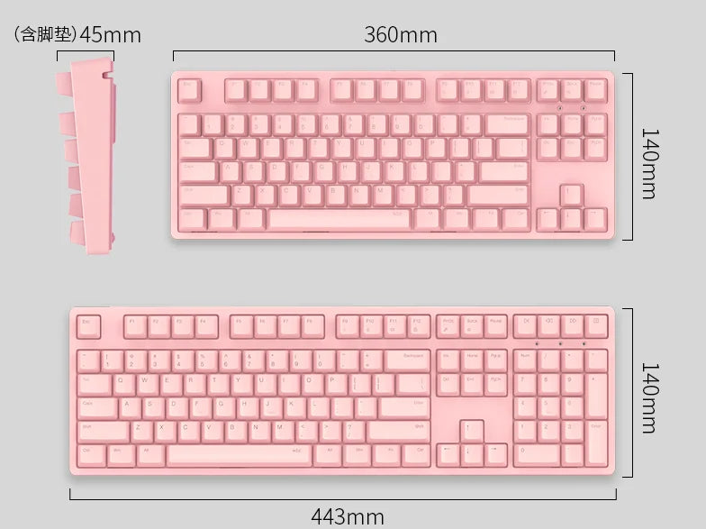 IKBC Wired C87 cherry mx Brown Red Black mechanical keyboard TKL 87 keys NKRO gaming keyboard