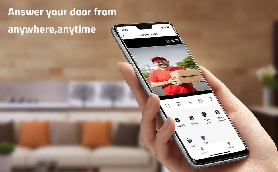Visual Video Doorbell 2.4G WiFi Tuya Smart Home Outdoor Wireless Intelligent Intercom Night Vision Camera Waterproof Ring Bell