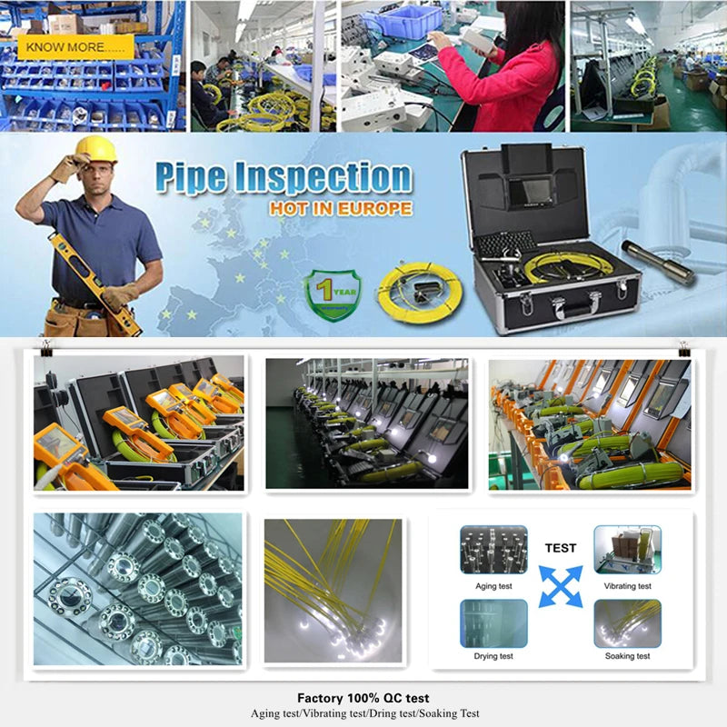 7'Inch LCD Handheld TFT Screen monitor Case for wopson handheld pipe inspection camera replace repair screen
