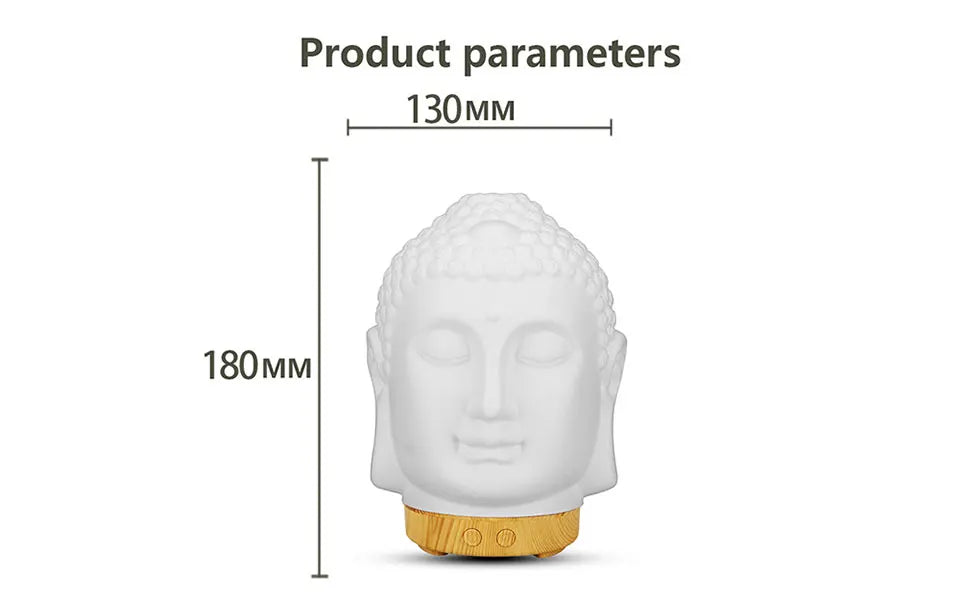 100ml Essential Oil Diffuser Buddha head Humidifier With Night Lamp Aromatherapy Mist Foger Maker Essential Oil Diffuse For Home