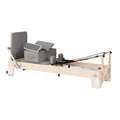 PR014 Professional Commercial Maple Wood Pilates Reformer Durable Sliding Bed Pink Studio Equipment