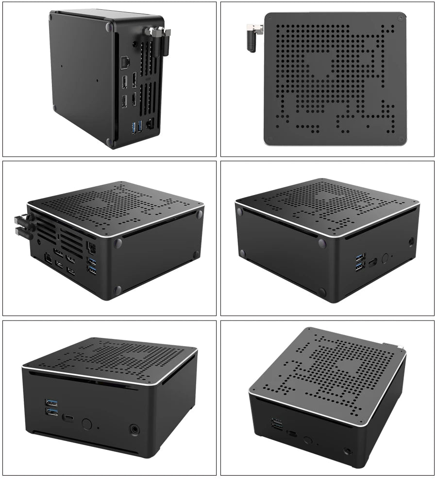 Gaming Desktop Computer Core i9 10980HK Xeon W-10885M E-2276M 2176M Mini Server PC 2*DDR4 2*NVME Dual Lan Office Design Computer