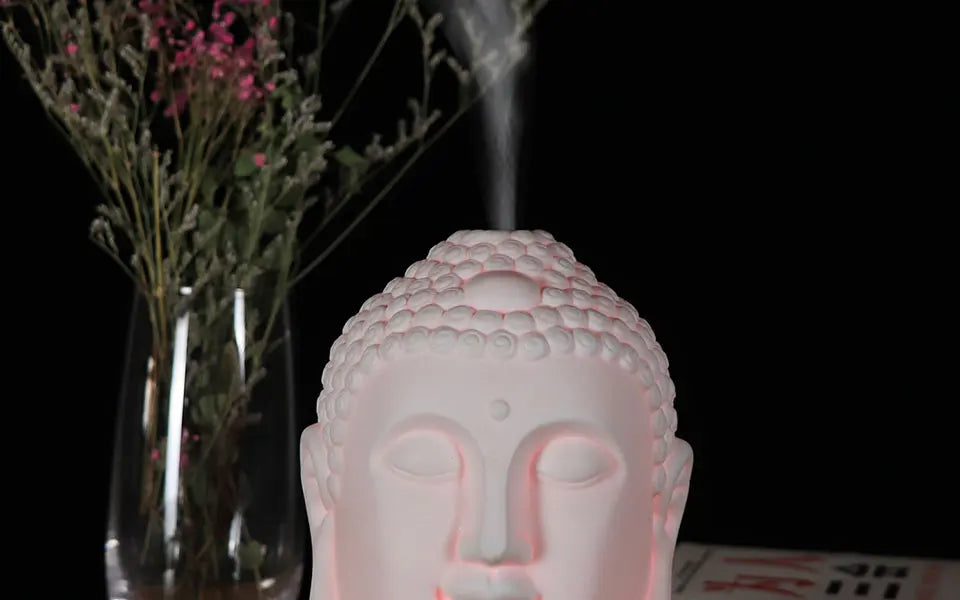 100ml Essential Oil Diffuser Buddha head Humidifier With Night Lamp Aromatherapy Mist Foger Maker Essential Oil Diffuse For Home