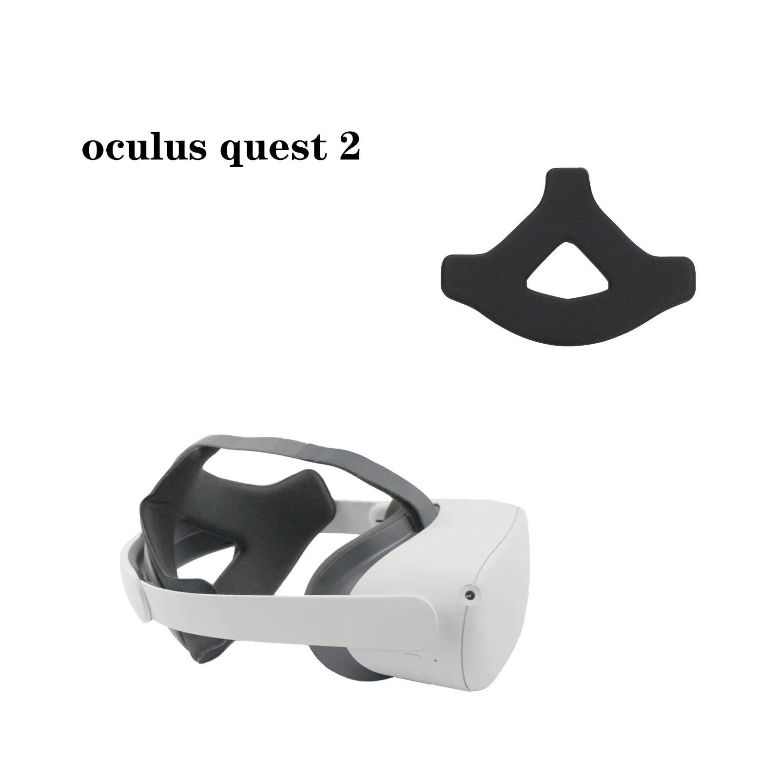 VR Headset Head Cushion Pad Headband For Oculus Quest 2 Elite Strap VR Helmet Head Pressure-relieving Strap Foam Pad Accessories