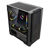 Best Selling M-ATX Mini ITX Gaming Computer Cases & Towers with Transparent Glass Window Panel  for Desktop Cabinet Gamer Pc