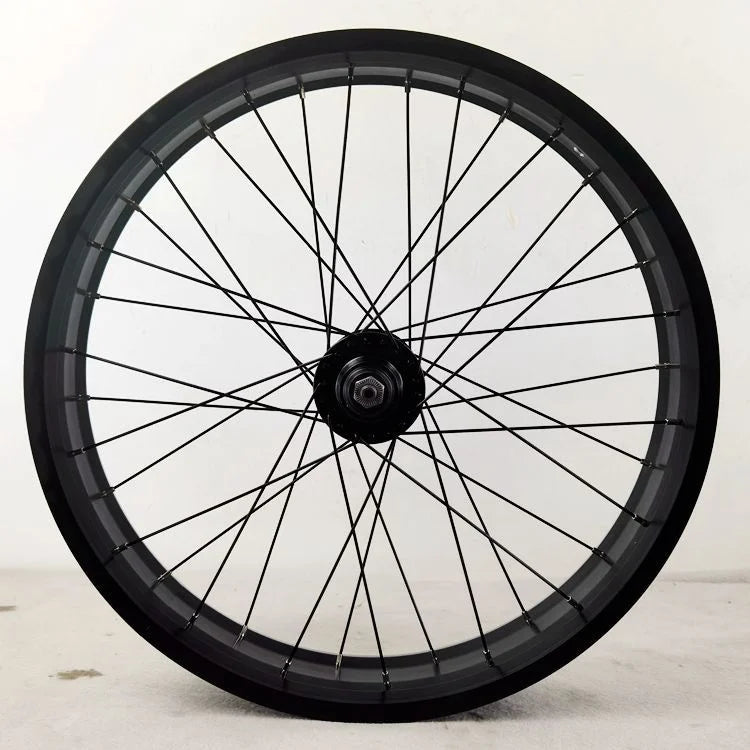 Fat Bike Front Wheel Ebike 20 And 26 inch, Disc Brake, 36H Inner, 74mm Outer, 80mm Width, O.L.D, 135mm, 4.0 Inch Tire