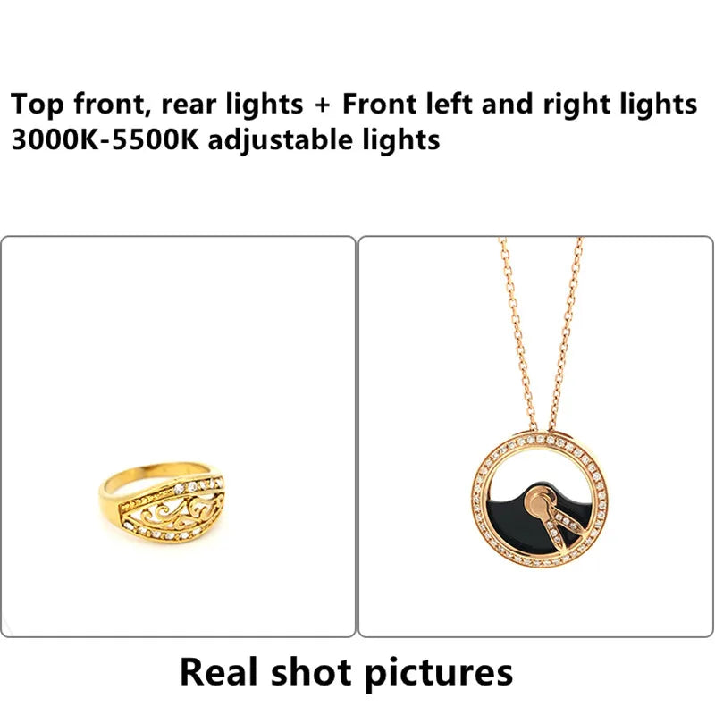 SANOTO Mini Photo Studio Photography Light Box Softbox Built-in Rotating Turntable For Jewelry Photography Video 3D Scanning