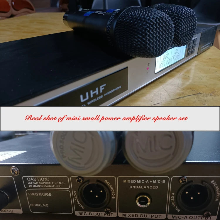 LS380U Handheld Wireless Condenser Microphone One-to-One Anti-Howling Omni-directional U-segment Music Studio Equipment Outdoor