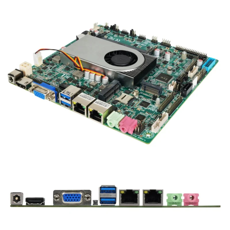 Factory Industrial Mainboard Intel 7th Gen Kaby Lake I5-7200U PC Motherboard Mini-ITX 6*com 8*USB 2*ddr4 Max 32GB All in One Pc