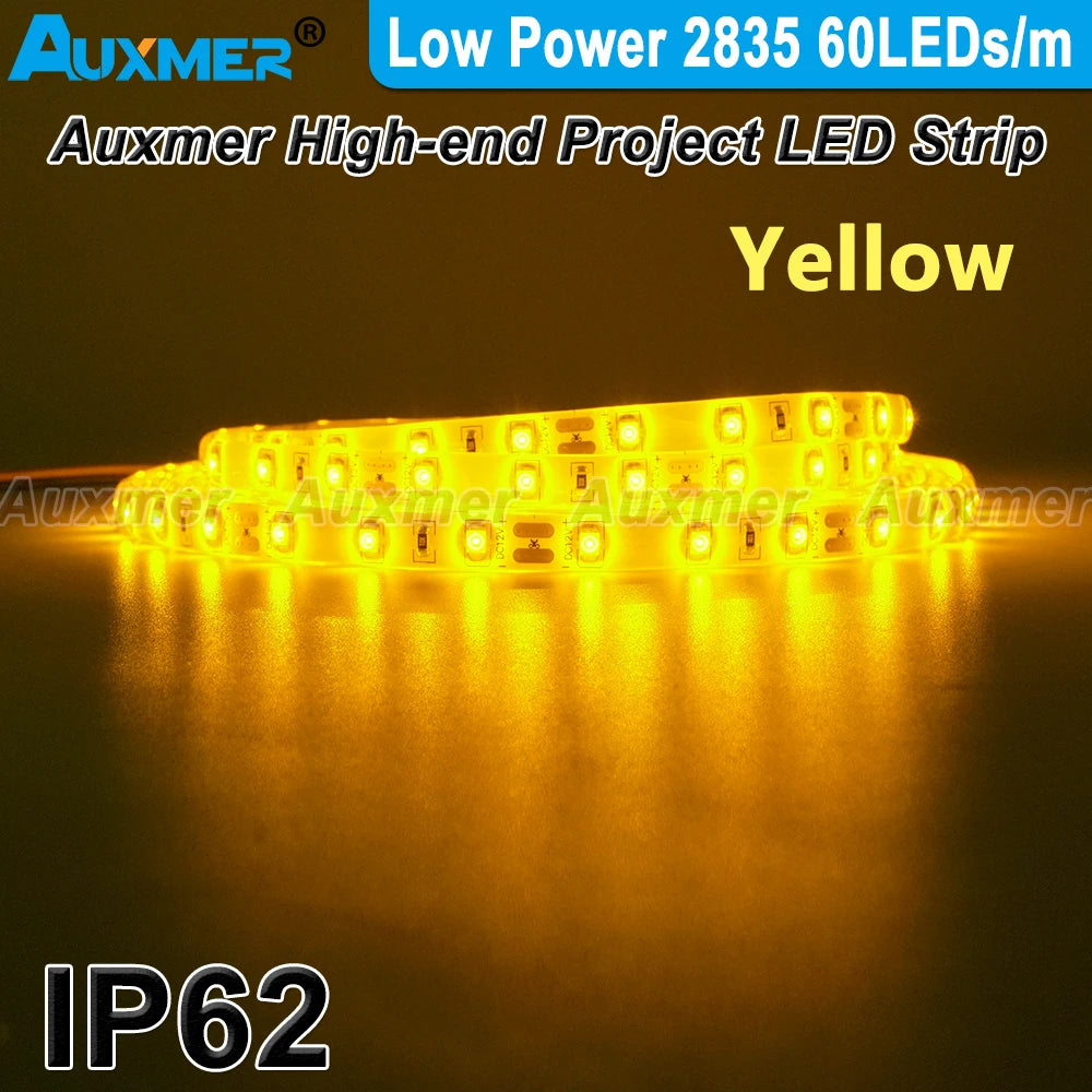 LED Strip Light Low Power 2835 60LEDs/m 4.8W/m,IP62 Waterproof,CRI90/95 Diode tape,DC12V/24V Led Lights for Room