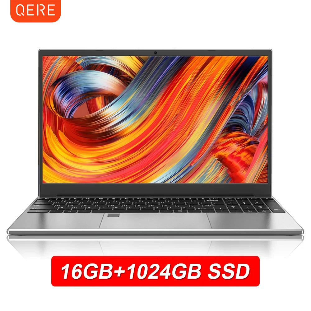 QERE S15 Laptop Computer 15.6 Inch Gaming Intel N5095 16GB RAM 512GB 1T SSD Business Office Wind Ows  Notebook Gamer Pc Portable