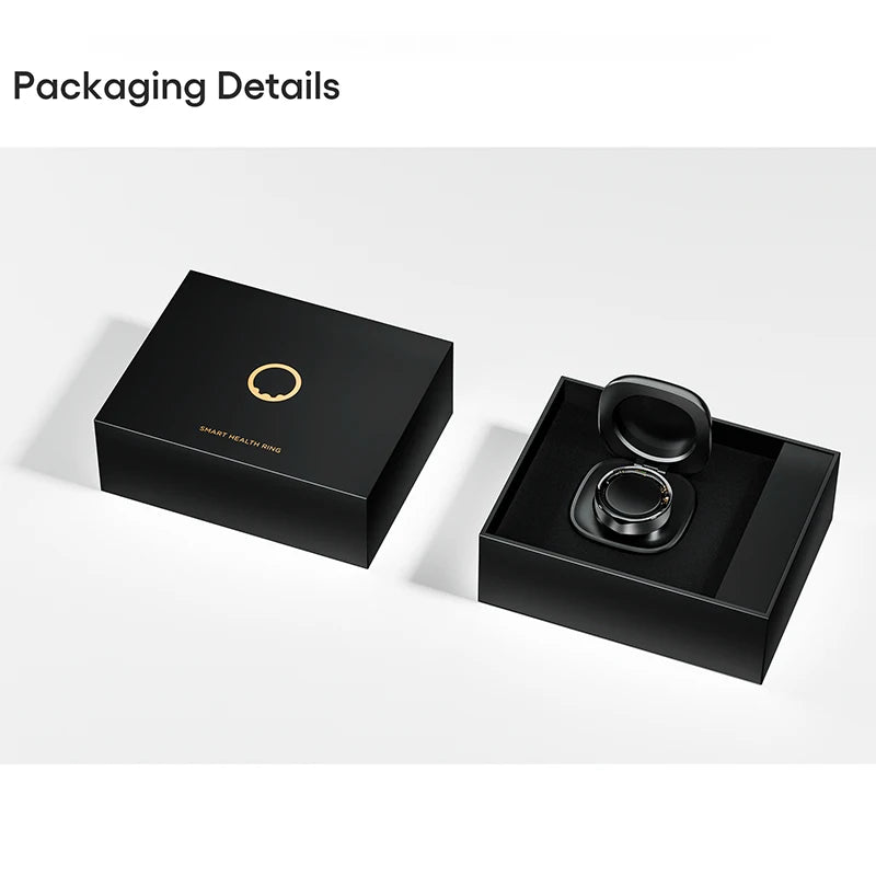 Hot Sell Connect Health Smart Ring with Blood Pressure Ecg Heart Rate Fitness Sleep tracker Monitor for Men Android Phone 2301A
