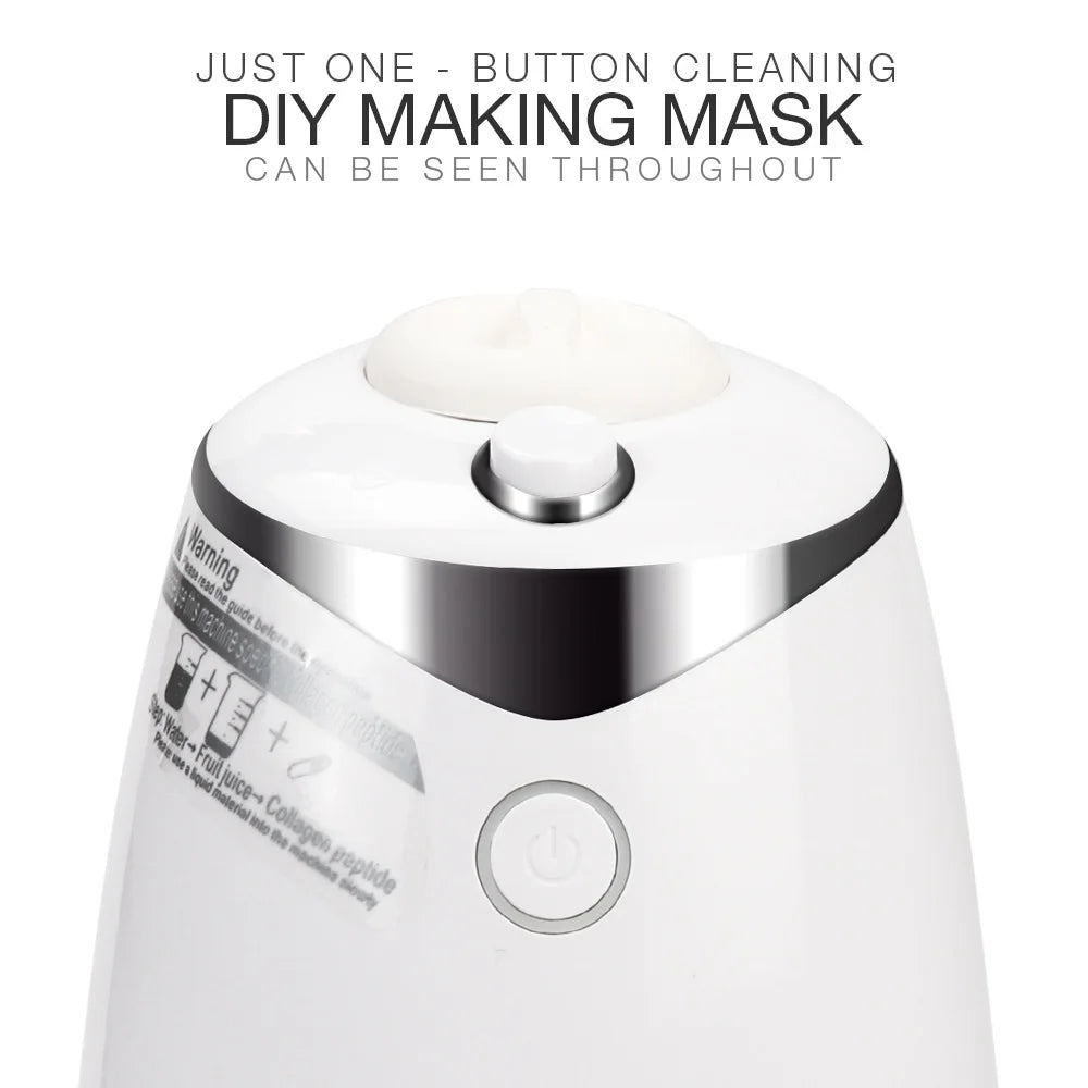 DIY Mini Face Mask Maker Automatic Vegetable Natural Collagen Fruit Face Mask Machine Skin Care Brush wtih 10Pcs Mask Molds