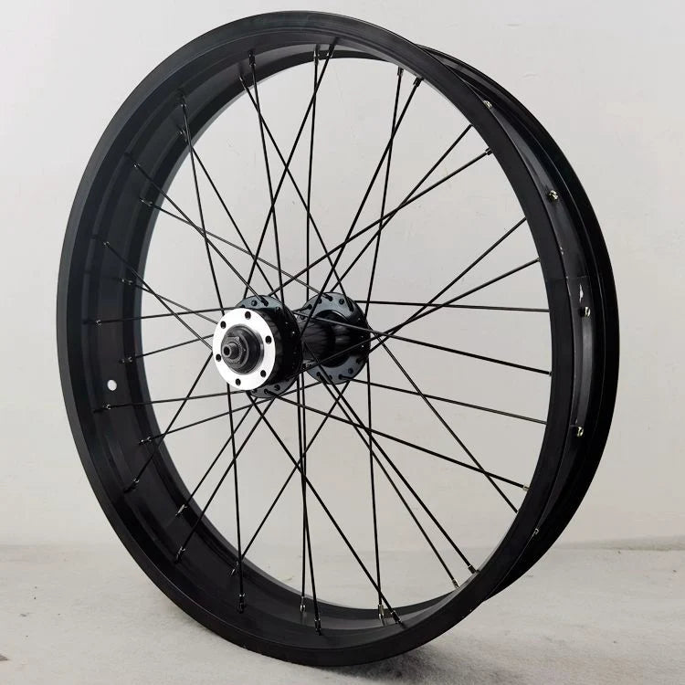 Fat Bike Front Wheel Ebike 20 And 26 inch, Disc Brake, 36H Inner, 74mm Outer, 80mm Width, O.L.D, 135mm, 4.0 Inch Tire