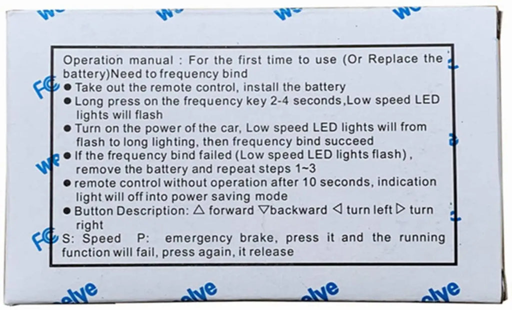 weelye RX18 12V Kids Powered Ride on car 2.4G Bluetooth Remote Control ,Receiver for Children Electric Car Replacement Parts