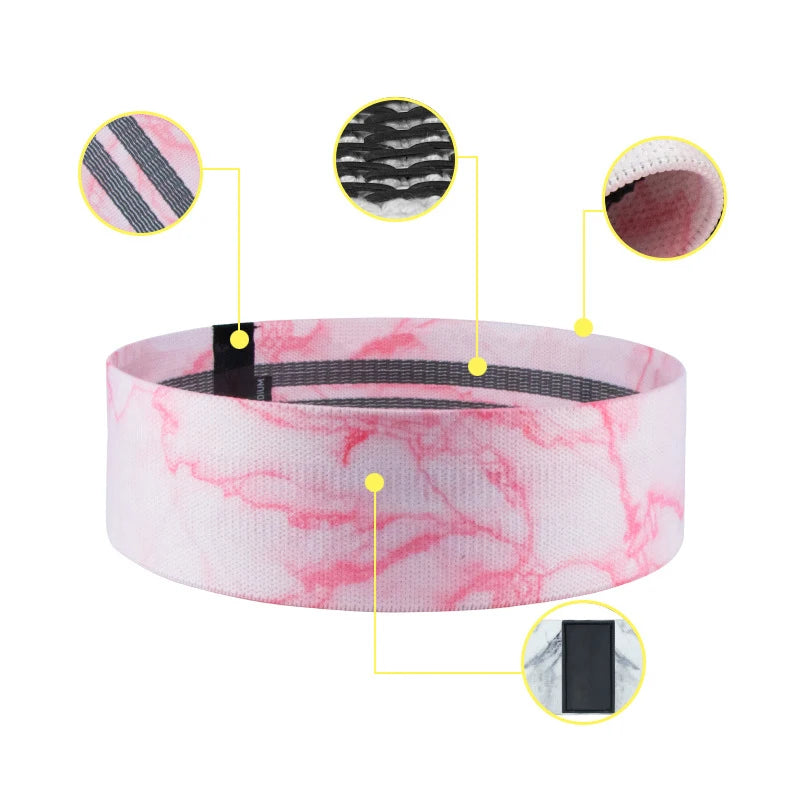 Resistance Bands Set Fitness Exercise Elastic Booty Bands Logo Training Workout Sport Yoga Strength Gym Equipment
