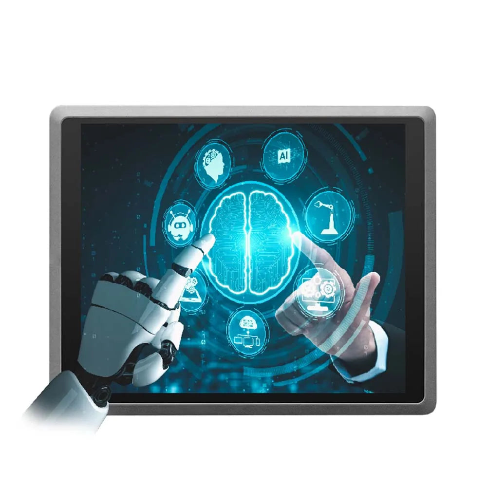 19 Inch High Brightness All in One PC LCD Control Display IP65 Waterproof Industrial Monitor