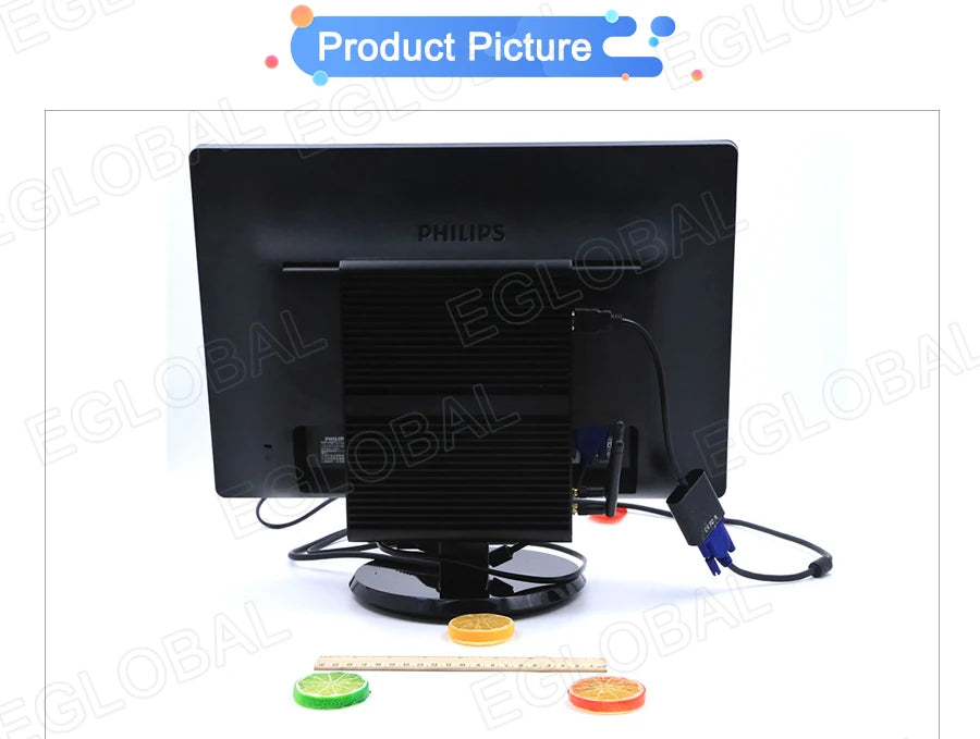 Eglobal Fanless Mini PC  Intel  i7-10510U 1065G7  2*DDR4 Msata+M.2 PCIE  Gamer Windows 10 Laptop Computer Components VGA DP HDMI