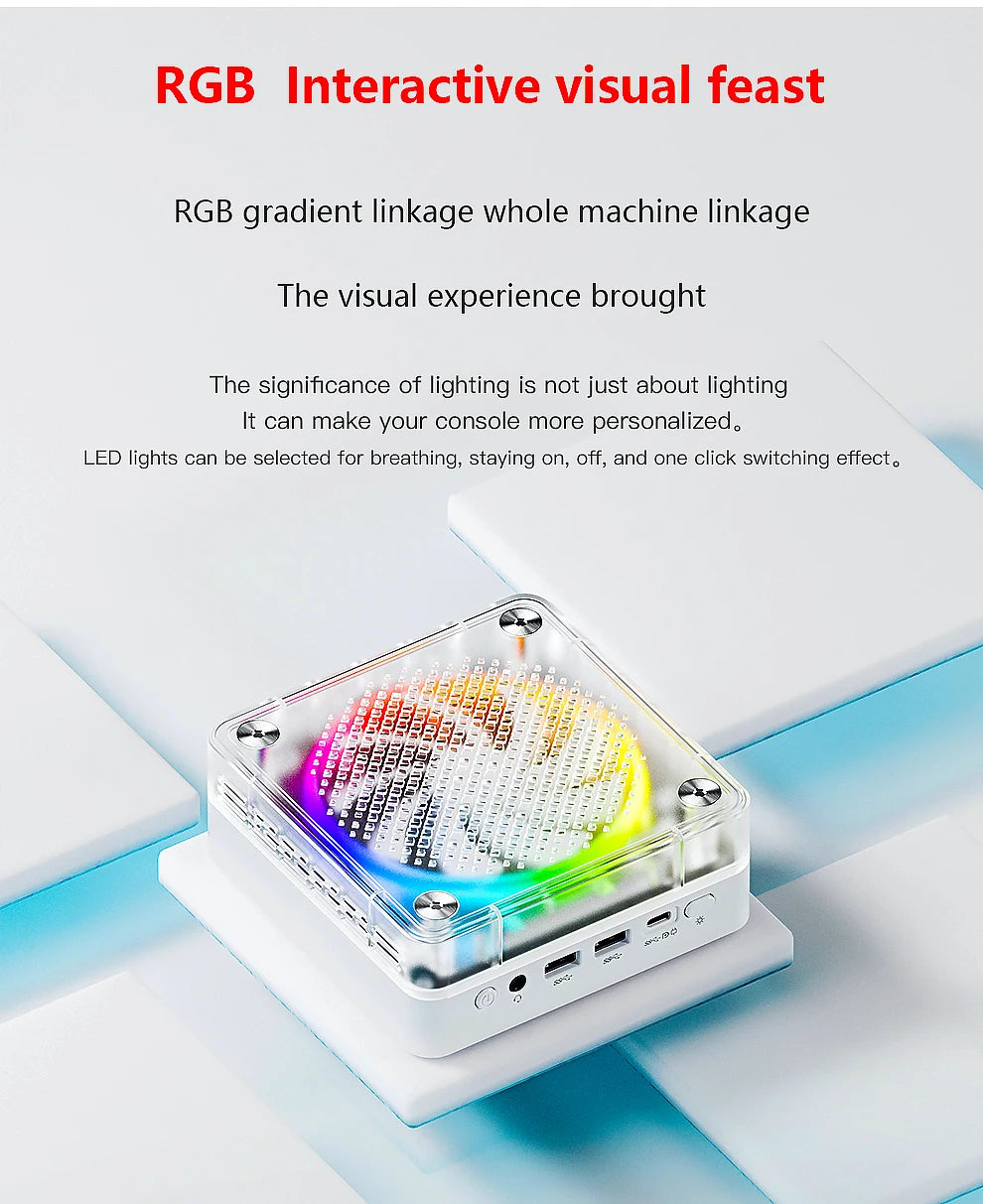 Amd R7 Pocket Gamer Mini All One PC Commercial Desktop Ryzen New CN AU US EU Plugs