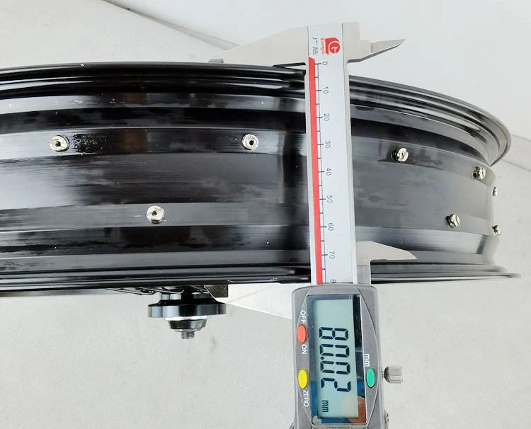 Fat Bike Front Wheel Ebike 20 And 26 inch, Disc Brake, 36H Inner, 74mm Outer, 80mm Width, O.L.D, 135mm, 4.0 Inch Tire