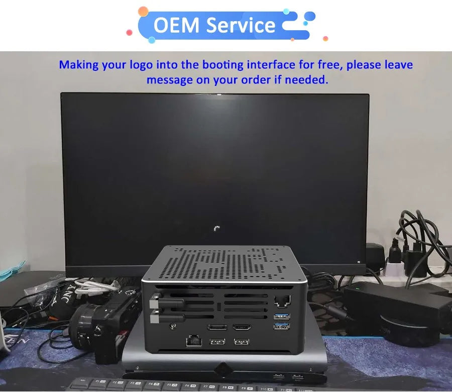 Gaming Desktop Computer Core i9 10980HK Xeon W-10885M E-2276M 2176M Mini Server PC 2*DDR4 2*NVME Dual Lan Office Design Computer