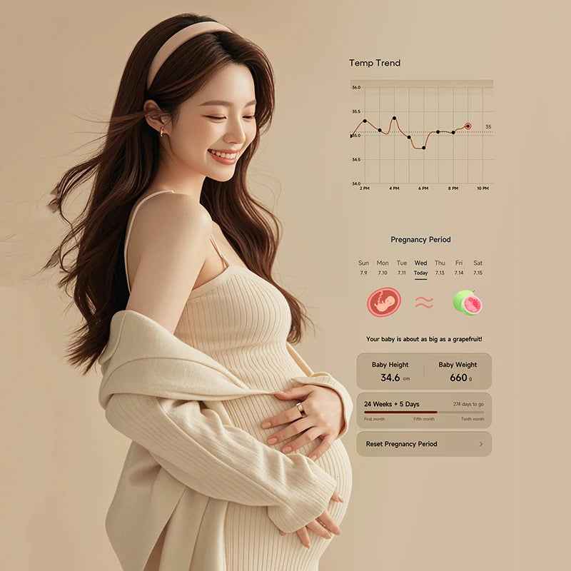JCRing X6B Android Gold Stainless Steel Titanium Smartring Blood Health Risk Assessment Smart Ring for Men Women Girl Couple