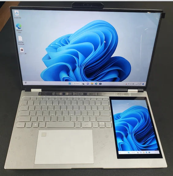 Brand New Dual Screen Laptop 15.6 Inch 7 Inch Touch Screen Intel N95 16GB 1TB SSD Gaming Business Office US Backlit Keyboard