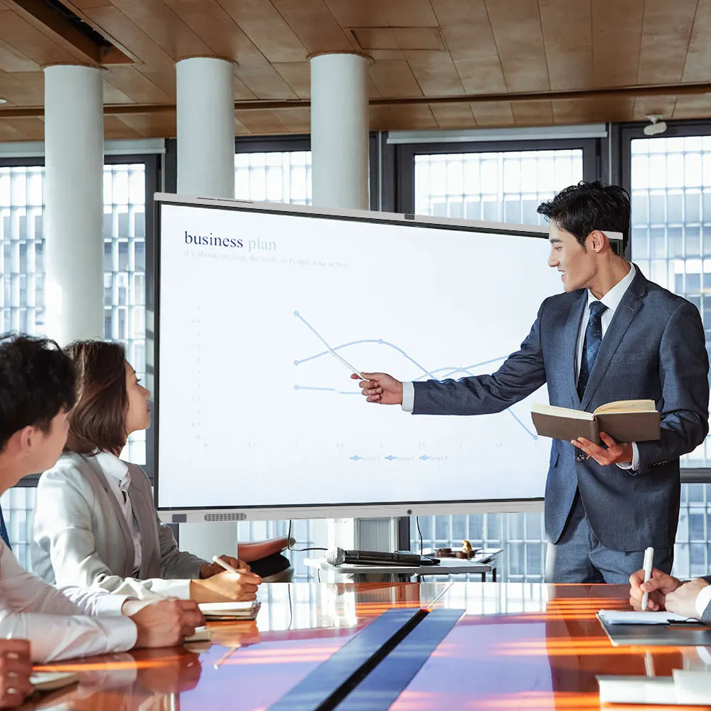 Amdox Android Windows System65inch Interactive Smart Board All-in-one Flat Panel for Conference Education Interactive Whiteboard
