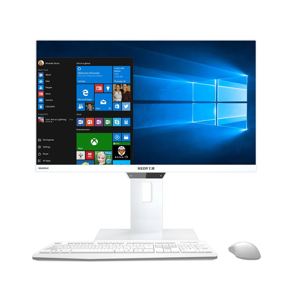 Computer Desktop 21.5 23.8 Monoblock High Speeding Gamer With Cpu Ram Ssd Diy All in One Pc Computer