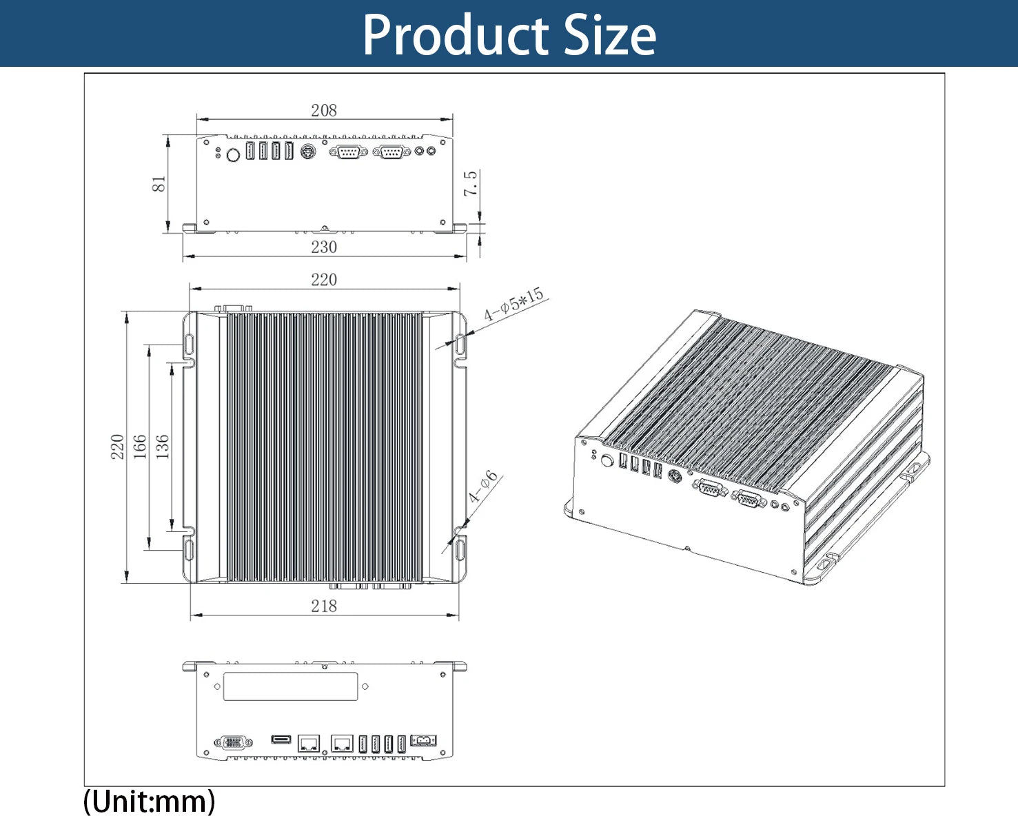 Embedded Customised Industrial All in One PC Waterproof Industrial Computer Accessories Industrial Grade Embedded Pc Solutions