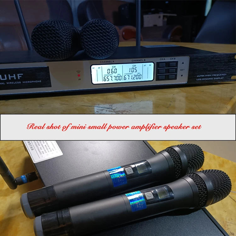 LS380U Handheld Wireless Condenser Microphone One-to-One Anti-Howling Omni-directional U-segment Music Studio Equipment Outdoor