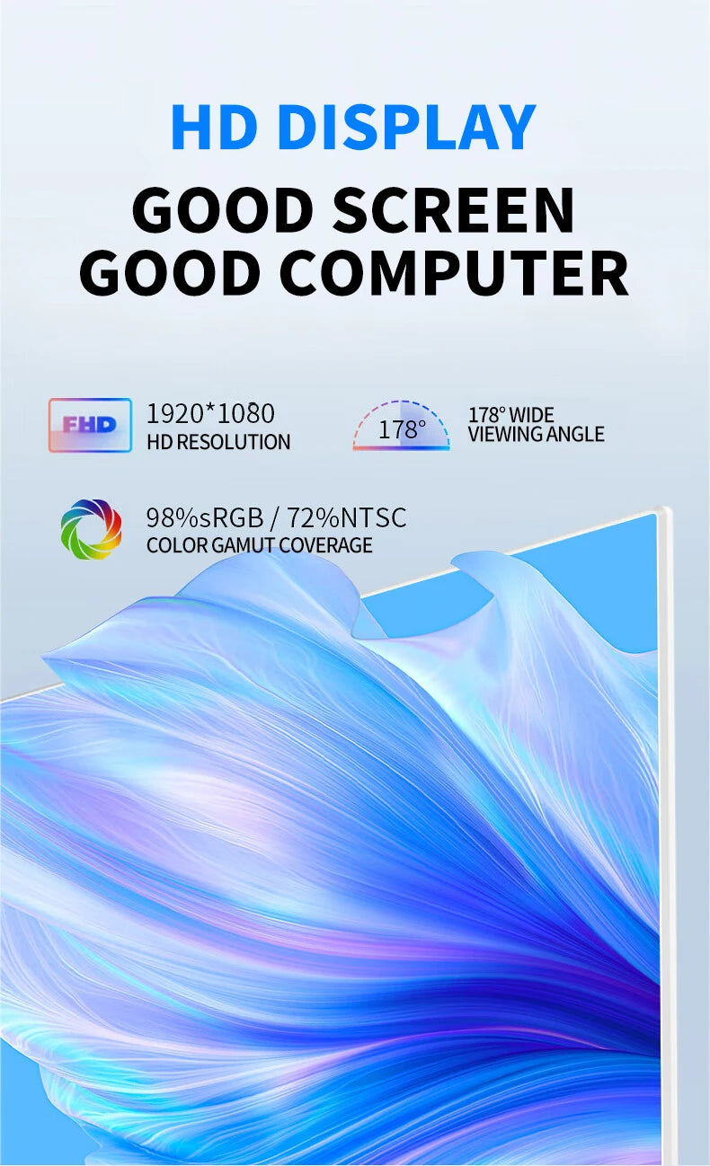 24" Core All-in-One PC Intel I5 5200u Monoblock Computadora 8GB RAM 256GB SSD OEM AIO Computer All in One PC With UPS Battery