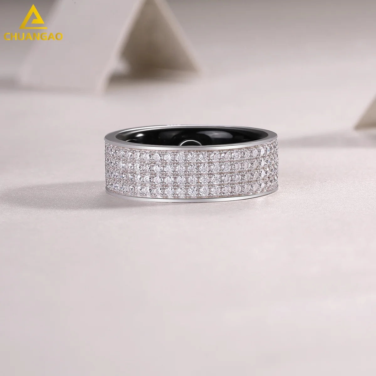 925 Silver Smart Ring Ingeniously Integrating Light Technology & Health Monitoring LGBT Gender Smart Jewelry Bluetooth Set