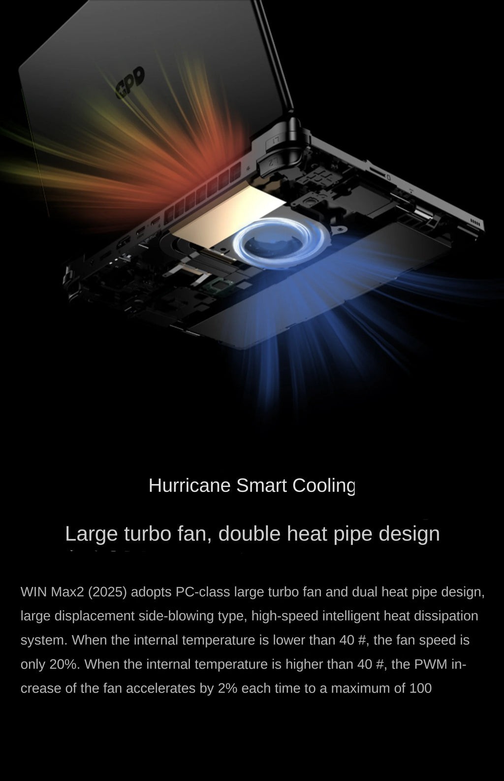 2025 New GPD Winmax2 High-Performance Handheld Mini Portable Computer AMDAI9hx370U Handheld Steam Game Console Mini Laptop