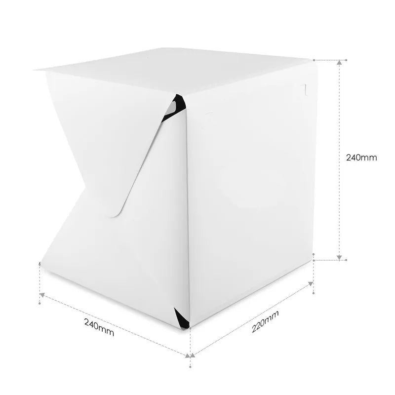 Portable Mini Photo Studio Box Photography Backdrop Built-in LED Light Photo Box fold  Photo Studio  Soft Box