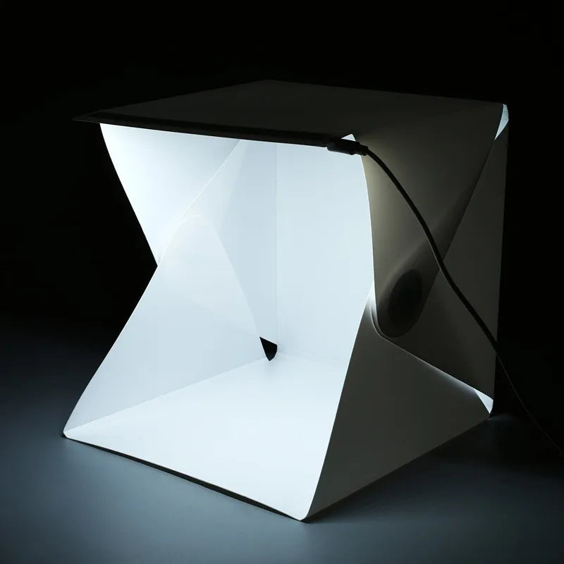 Portable Mini Photo Studio Box Photography Backdrop Built-in LED Light Photo Box fold  Photo Studio  Soft Box