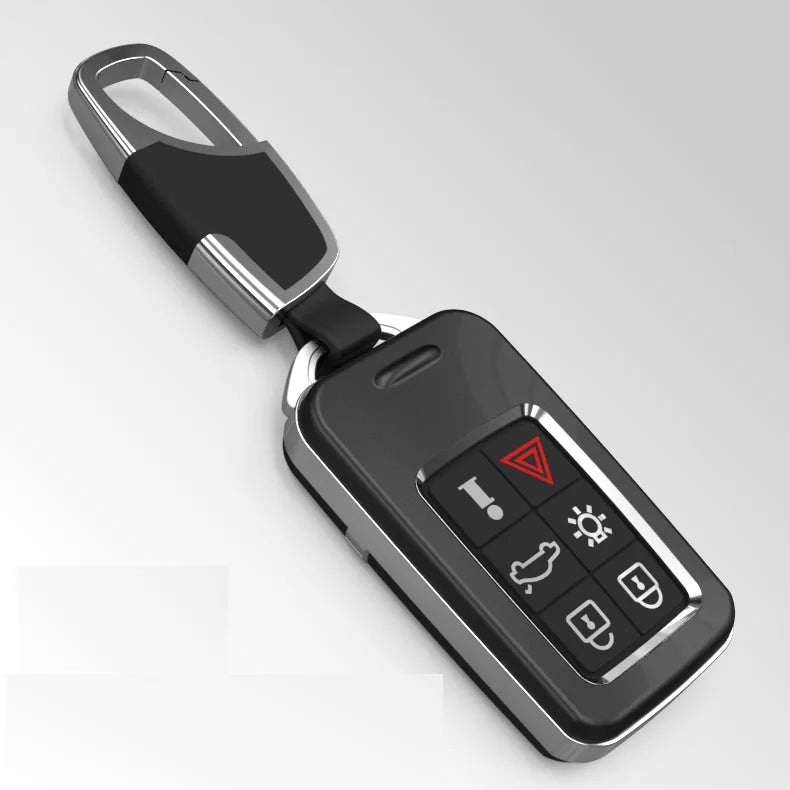 Car Key FOB Cover Case For Volvo V40 V60 S40 S60 S80 V50 V70 XC60 XC70 XC90 S90 S80L S60L With key chain holder and key ring