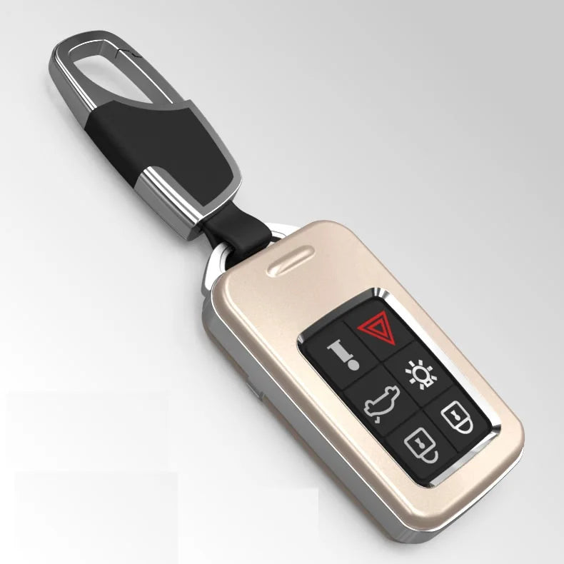 Car Key FOB Cover Case For Volvo V40 V60 S40 S60 S80 V50 V70 XC60 XC70 XC90 S90 S80L S60L With key chain holder and key ring
