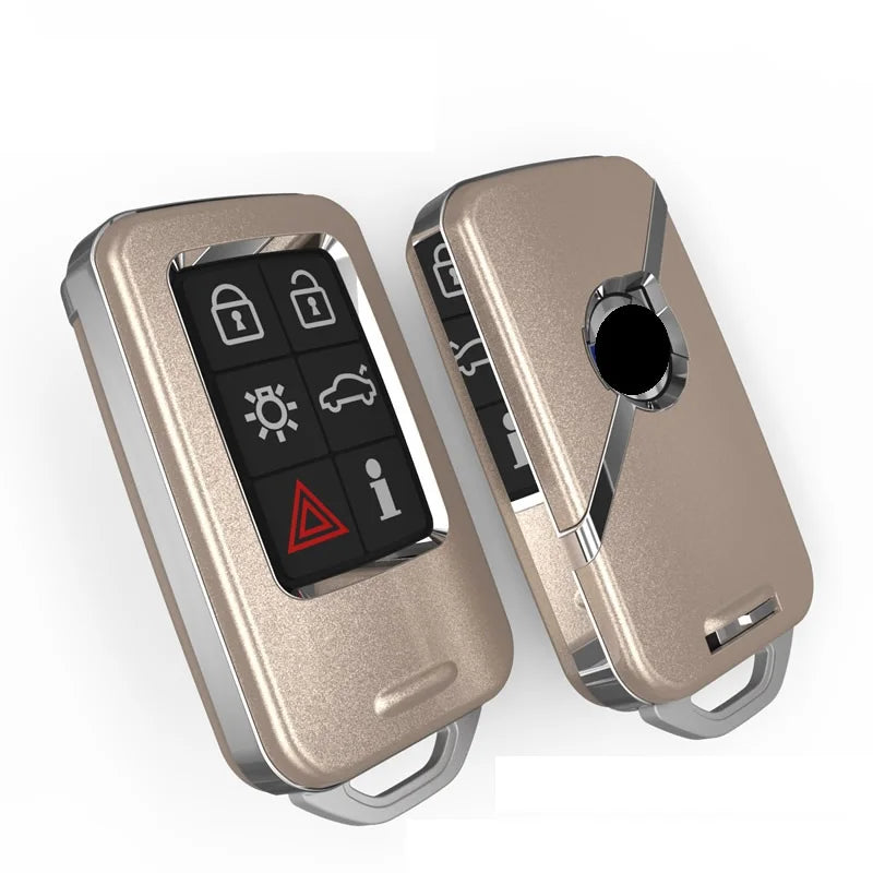 Car Key FOB Cover Case For Volvo V40 V60 S40 S60 S80 V50 V70 XC60 XC70 XC90 S90 S80L S60L With key chain holder and key ring