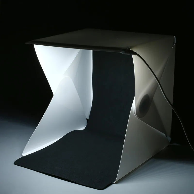 Portable Mini Photo Studio Box Photography Backdrop Built-in LED Light Photo Box fold  Photo Studio  Soft Box