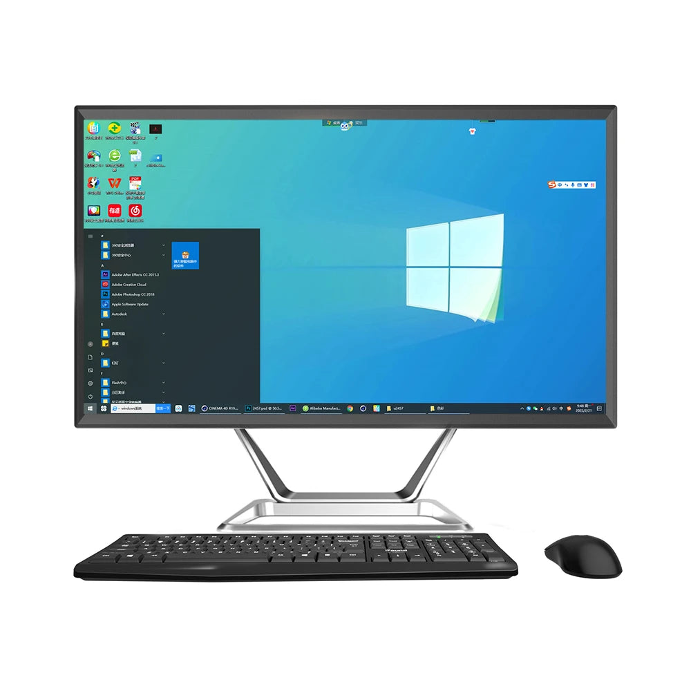 Factory Price Aio 23.8inch 27inch Desktop Computer Ddr4 16gb 256 512gb Ssd All in One Pc Monoblock Computer