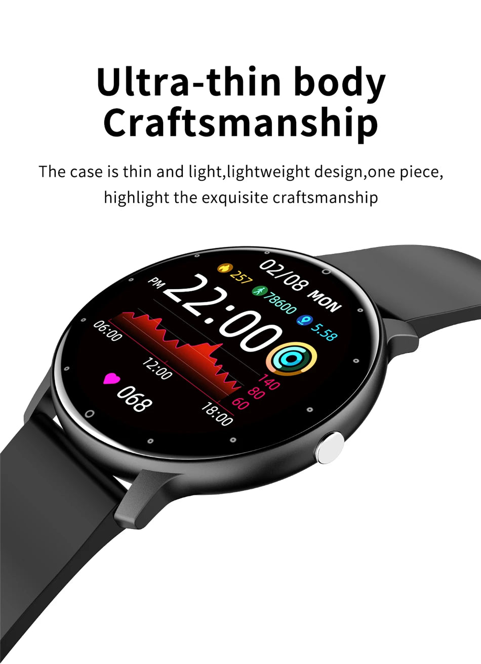 2025 Smartwatch Full Touch Screen Watches Sport Fitness Tracker IP68 Waterproof BT Call Smart Watch for Man Woman Android Phones