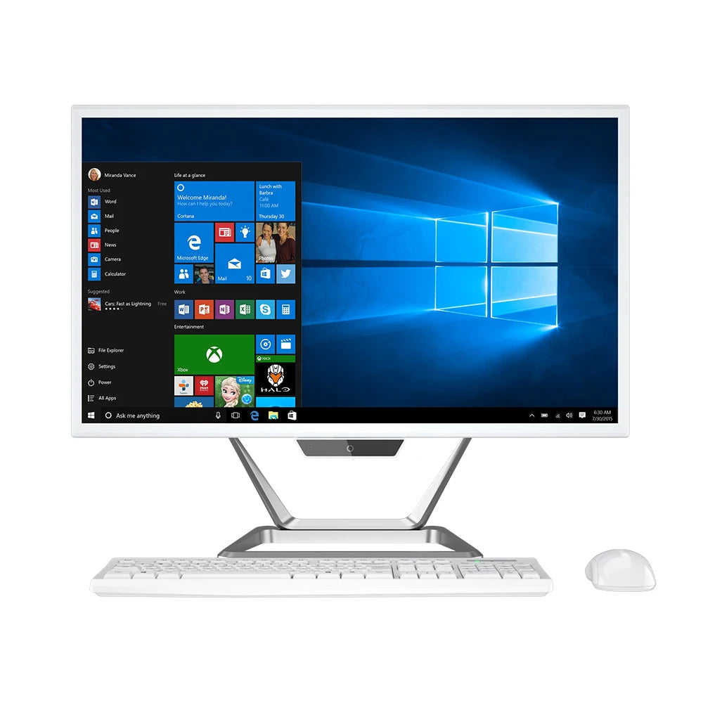 New Screen Monoblock Prcoessor 21.5'' NOT Curve 8gb Ram 128gb Ssd+1tb Hdd 1920*1080p Hd All in One Pc