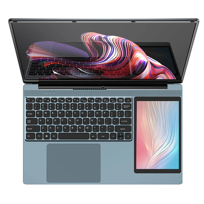 2026 Brand New Double Screen Notebook 15.6+7Inch Intel Celeron N100 16Gb Ram Window 11 Office Business Laptops Gamer Pc Portable