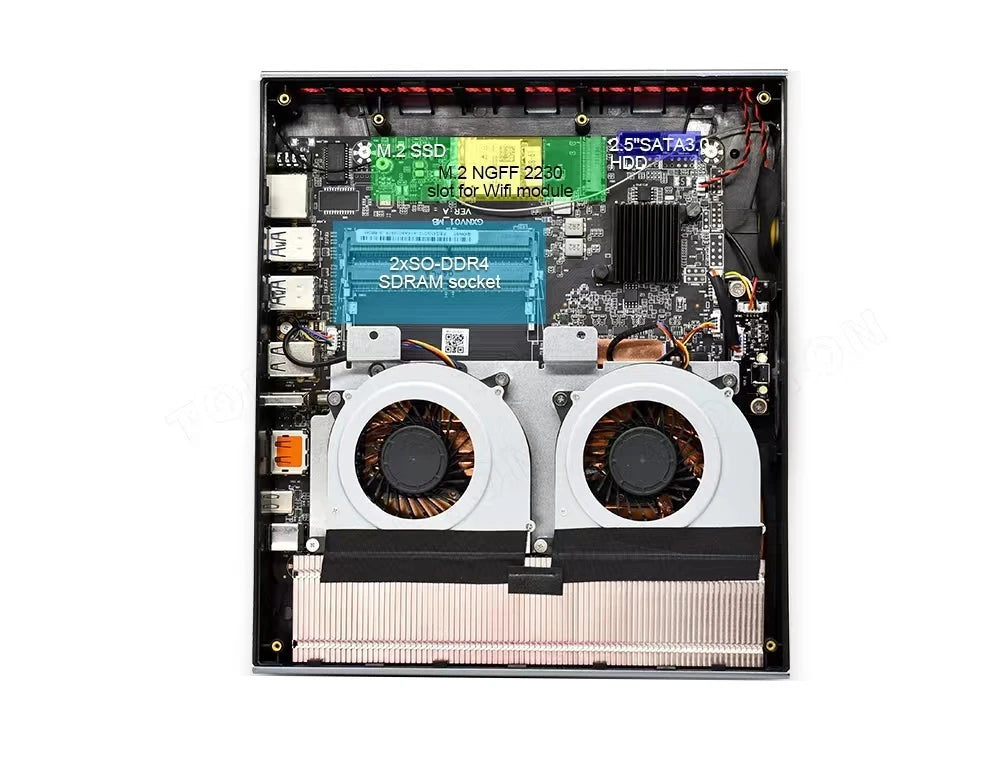 Intel Core I9-10885H GTX1650/4GB MiniPC Desktop Computer with DP for HP Win10 SATA M.2 Nvme Nano 4K Display Mini Gamer PC