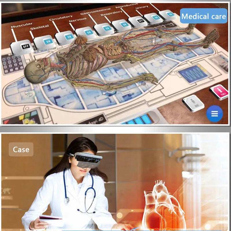 AR Box Holographic Effects Augmented Reality Glasses Smart Helmet 3D Virtual Reality with Control Handle Virtual RealityGlasse